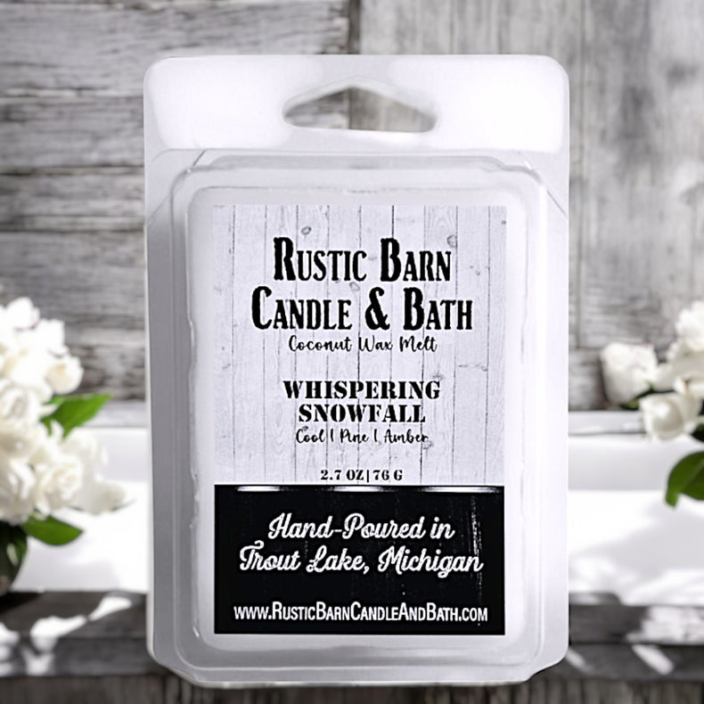 Whispering Snowfall Wax Melt - Glacier Water, Pine & Amber