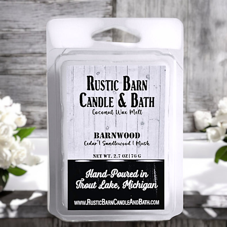 Barnwood Wax Melt - Cedar, Sandalwood & Amber