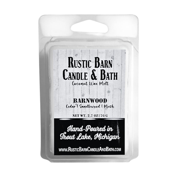 Barnwood Wax Melt - Cedar, Sandalwood & Amber