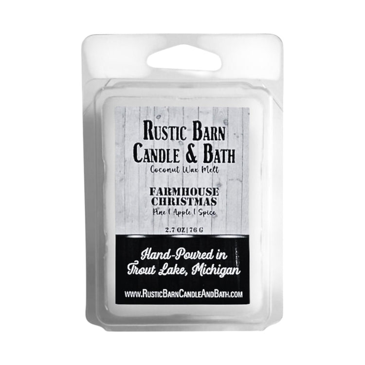 Farmhouse Christmas Wax Melt - Pine, Apple & Spice