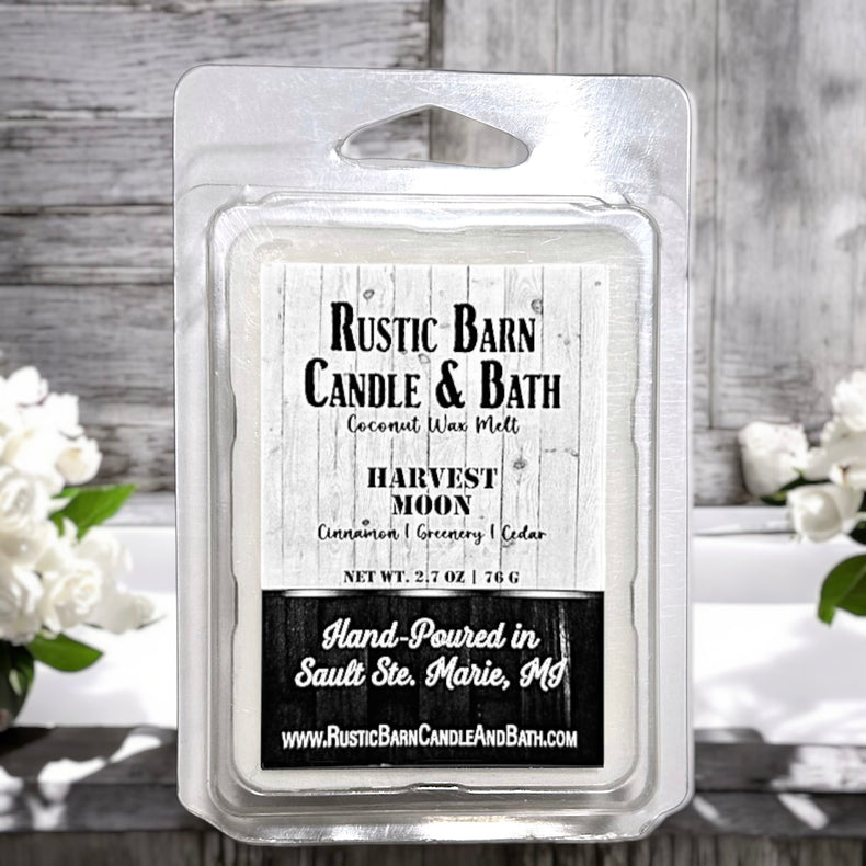 Harvest Moon Wax Melt - Cinnamon, Greenery & Cedar