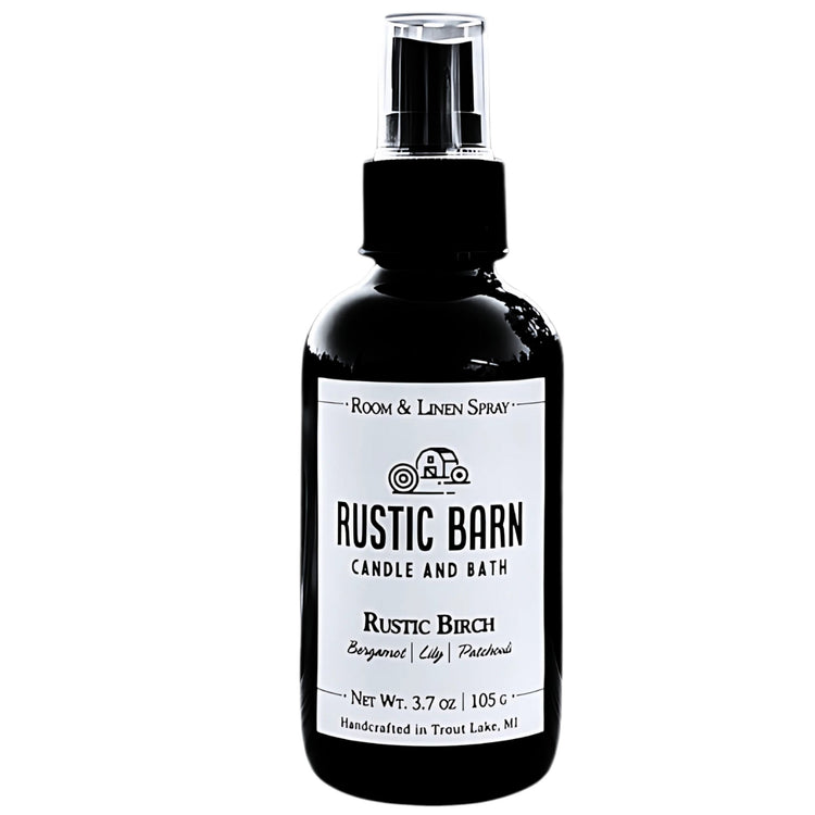 Rustic Birch Room + Linen Spray - Bergamot, Lily & Patchouli