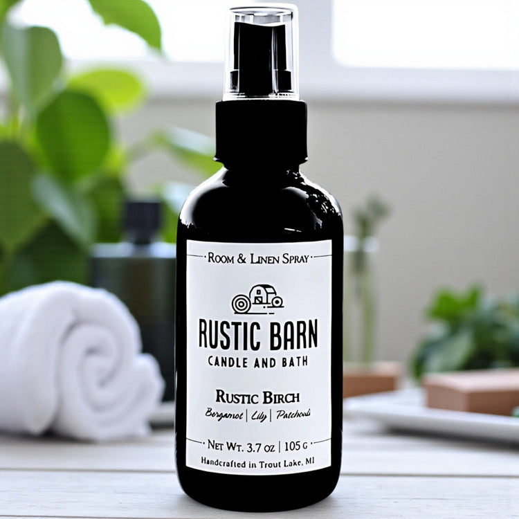Rustic Birch Room + Linen Spray - Bergamot, Lily & Patchouli