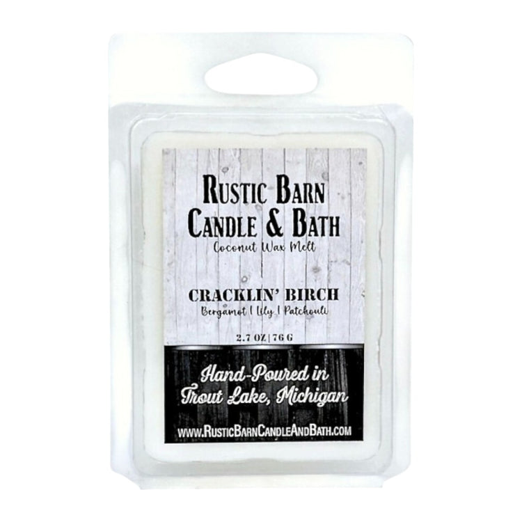 Cracklin’ Birch Wax Melt - Bergamot, Lily & Patchouli