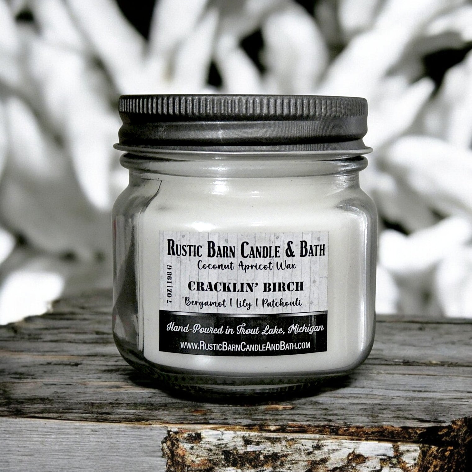 CRACKLIN' BIRCH - MASON JAR CANDLE (8 OZ)