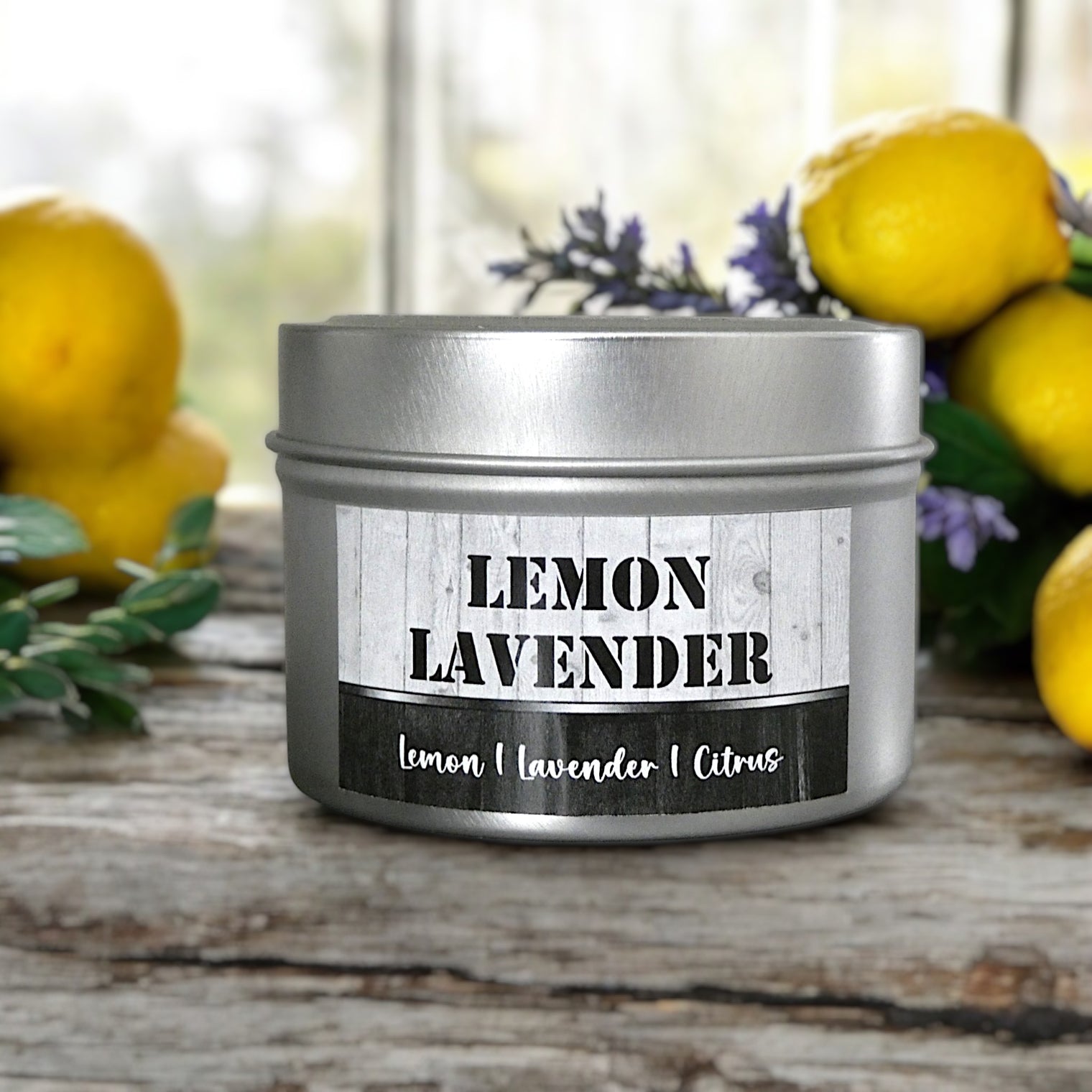 LEMON LAVENDER - TIN CANDLE (4 OZ)