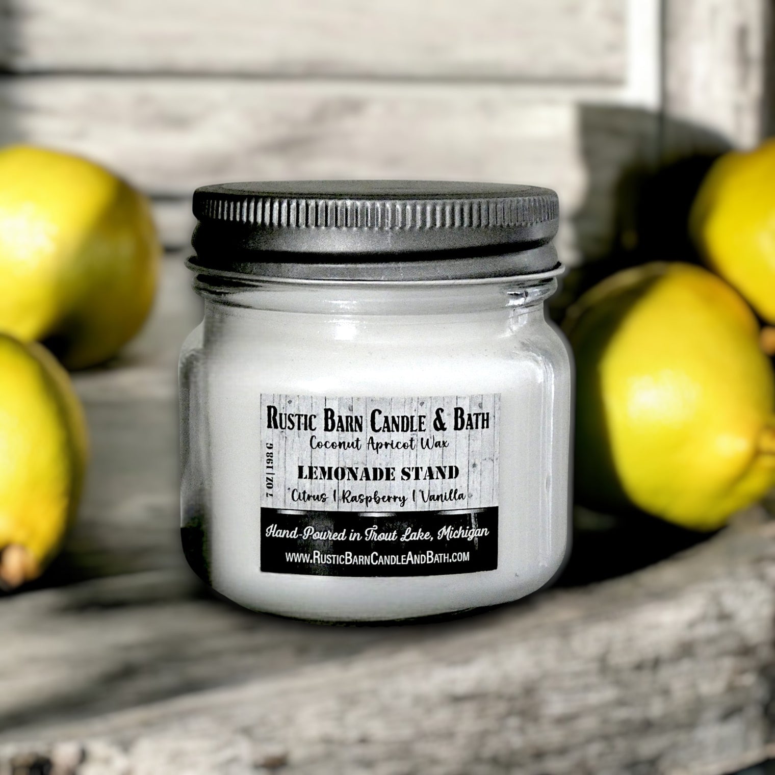 LEMONADE STAND - MASON JAR CANDLE (8 OZ)