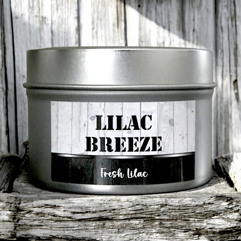 Lilac Breeze Tin Candle - Clover, Lilac & Violet