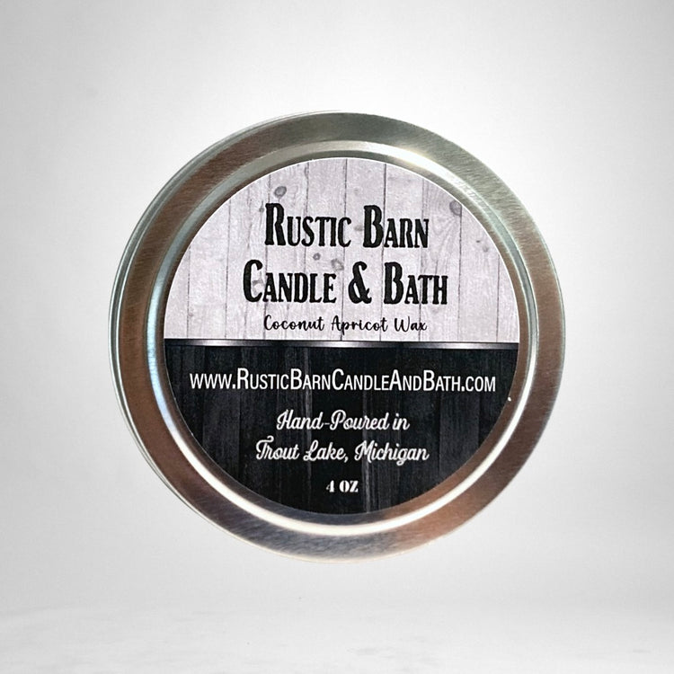 Barnwood Tin Candle - Cedar, Sandalwood & Amber